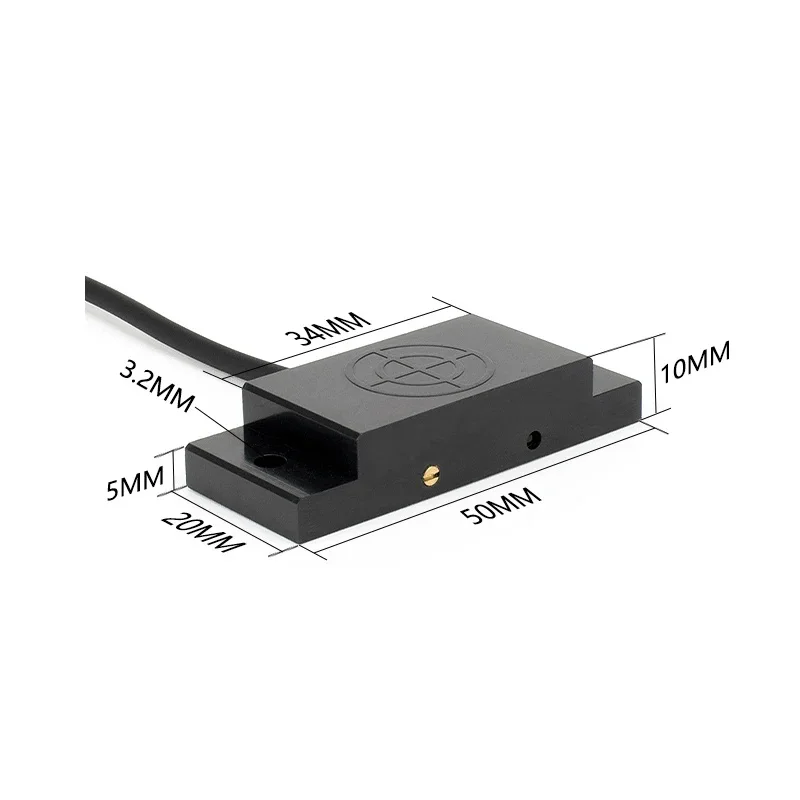 Rectangle Capacitive Sensor 10mm Range, DC Type NPN PNP 3-Wire, Non-Metallic and Metallic Sensors, Material Level Detection