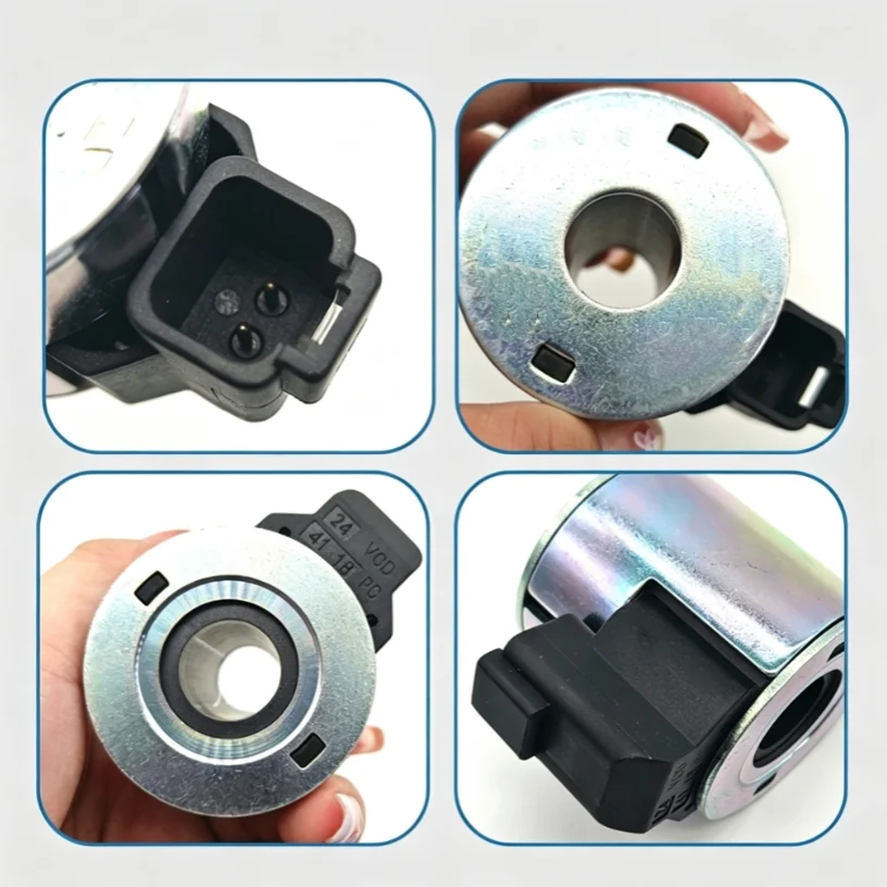bobina-solenoide-4303712-para-xgma-para-escavadeira-para-valvula-de-bloqueio-de-seguranca-do-piloto-12v-24v-construcao-em-aluminio-acabamento-prateado