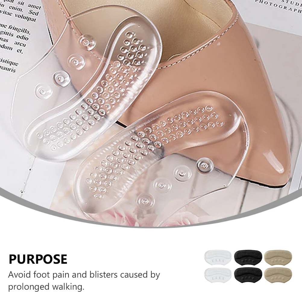 

3 Pairs Premium Wear-Resistant Heel Pads Self-Adhesive Shoe Inserts Foot Protectors For High Heels Work Shoes Rear Heel Cushions