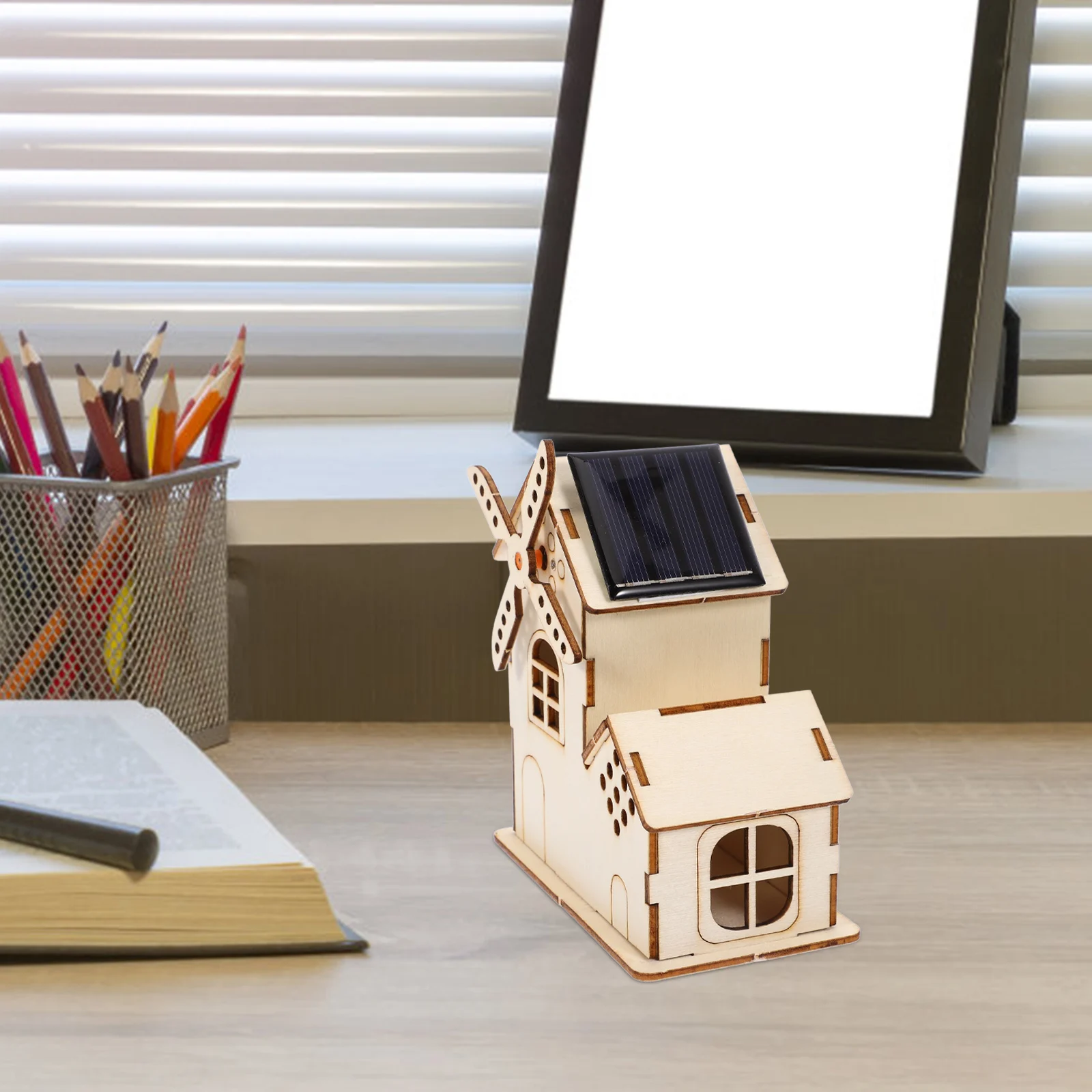 

Solar Windmill Kids Science Experiment Kits Diy Experiments Assembly Toy Power Scientific Handmade Kids' Electric Learning Toys
