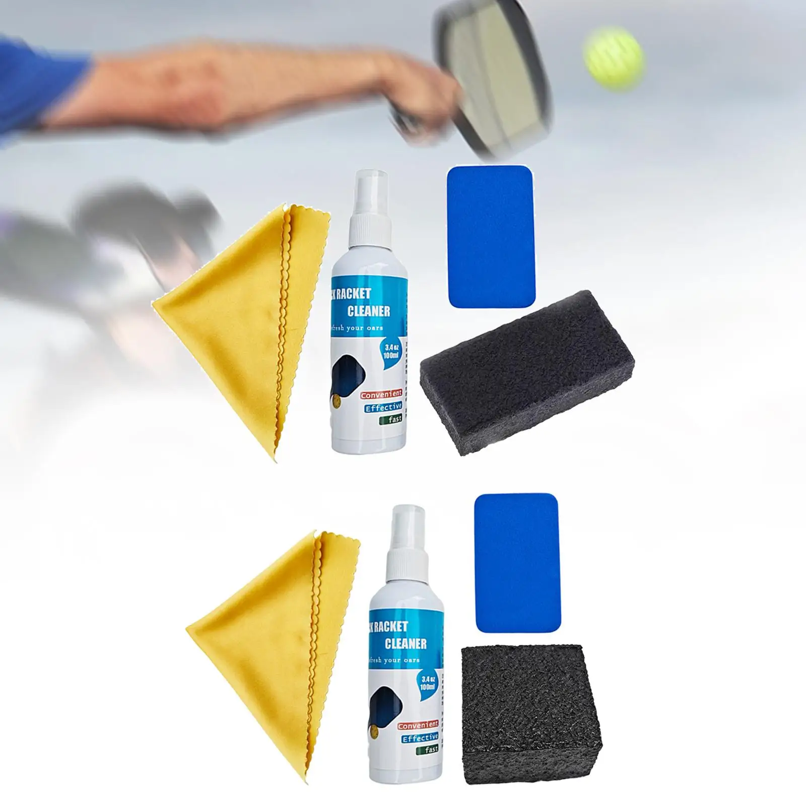 Carbon Fiber Pickleball Paddle Cleaning Spray Elimineert resten Vuil Gum