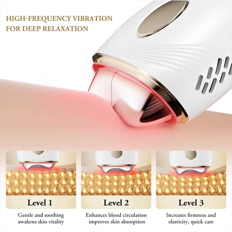 Masseur Facial EMS Gua Sha, appareil Facial à microcourant, Massage par vibrations chaudes et froides, thérapie à la lumière LED, outil de Lifting du visage