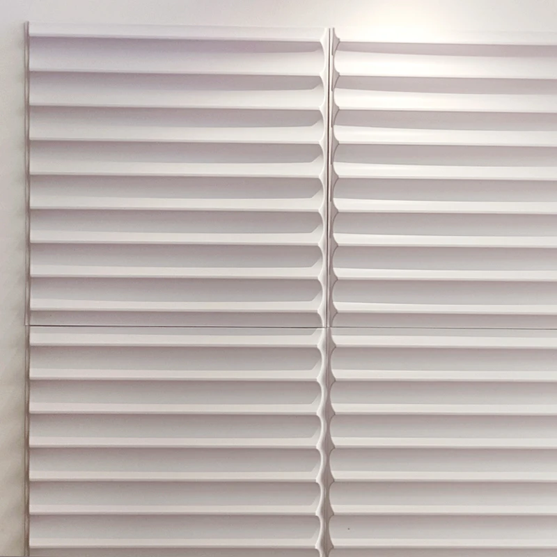 30x30cm 3D Wall Panel Venetian blinds mouldings Living Room TV Background Decal Tile Mold 3D wall sticker bathroom kitchen wall