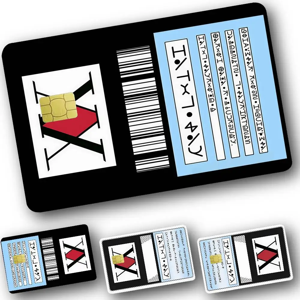 أنيمي هنتر X هنتر بطاقة الترخيص بطاقة ملصقات الكرتون الزخرفية الصغيرة رقاقة مقاومة للماء 4 قطعة بطاقة ملصق جديد المضادة للخدش