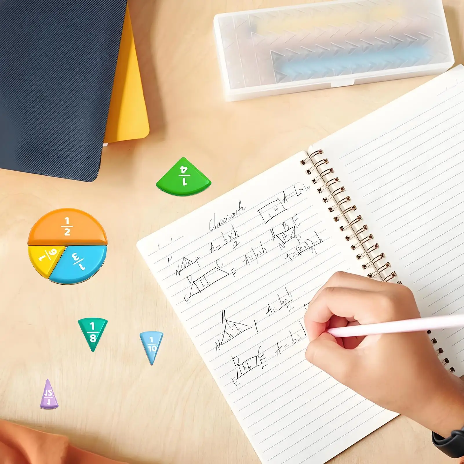 Magnetic Fraction Demonstration Book Fractions For Kids Educational Math Toy For Study Game Activity Classroom Demonstration
