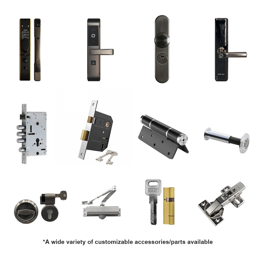 Modern Good Quality Luxury Complete Set Soundproof Solid Color Wooden Doors Interior Doors Bedroom Doors