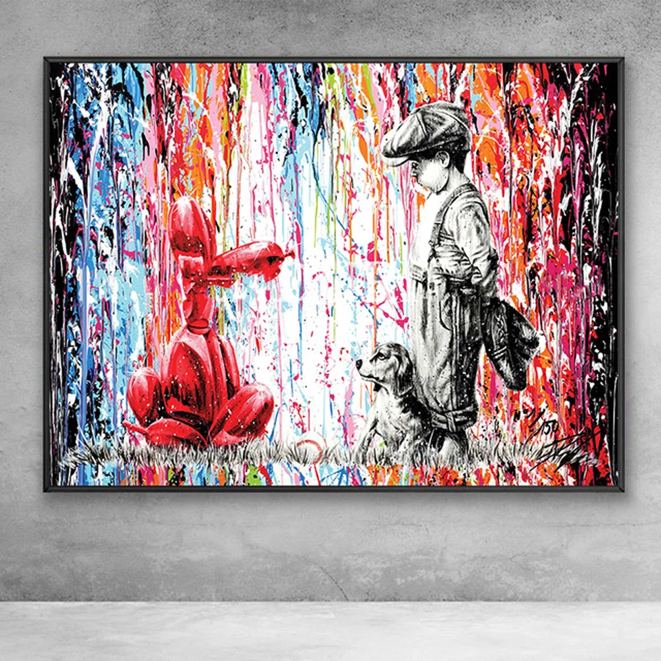 AB Velvet Disney Graffiti Art Funny Mickey Mouse Wall Art 90 Colors Diamond Painting Mosaic Wall Art Pictures Home Decor Cuadros