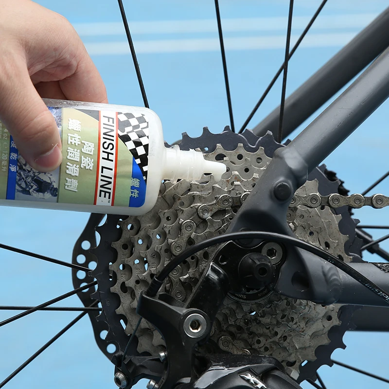 FinishLine  60/120ML Bicycle Chain Waxy Maintenance Oil Squirt MTB Road Bike Chain Gear Wet Oil Lube For Chain Fork Flywheel image 3