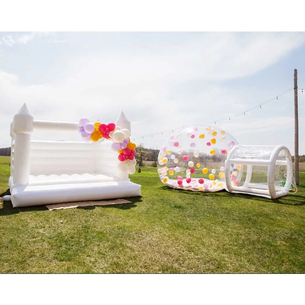 High Quality Waterproof Bubble Camping Transparent Tent  Kids Party Clear Inflatable Bubble Tent with Balloon Dome Bubble Tent