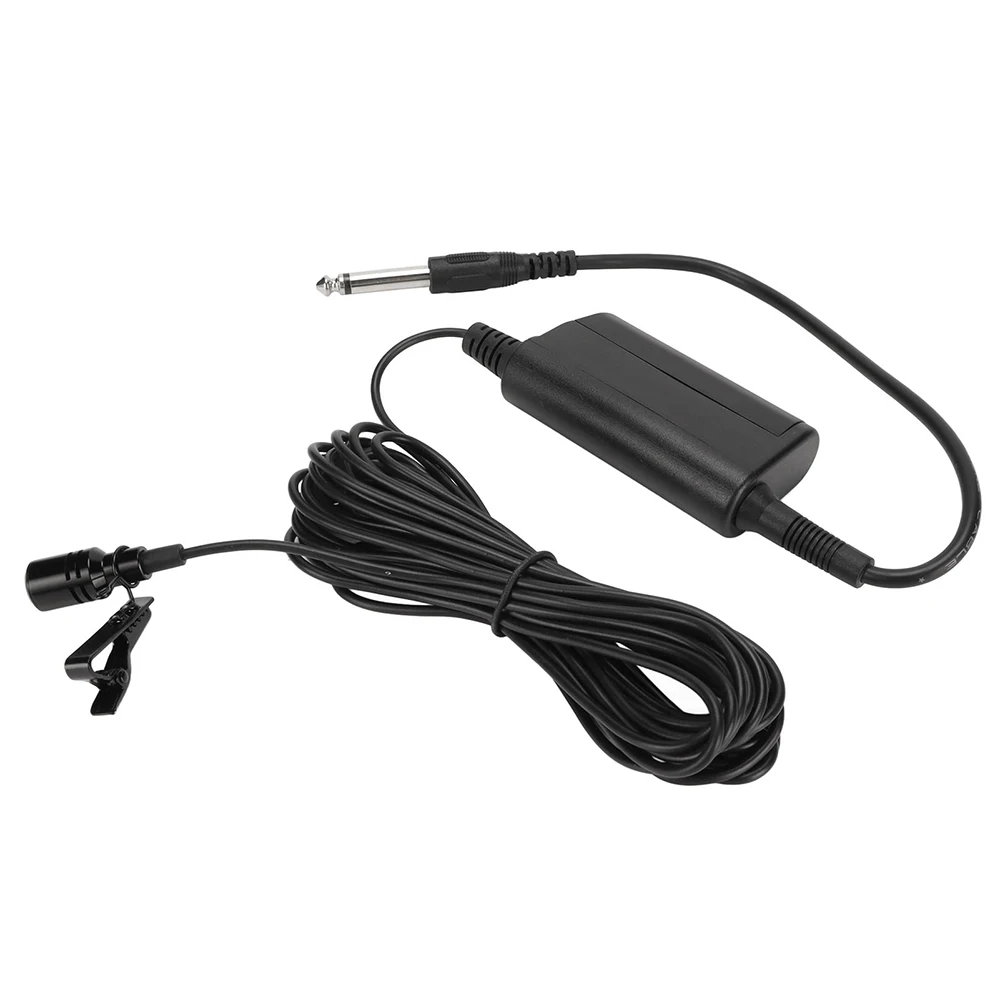 Professional Musical Instruments Condenser Lavalier Microphone Lapel Tie Clip Mic For Guitar Voice Amplifier Speaker Mixer Audio