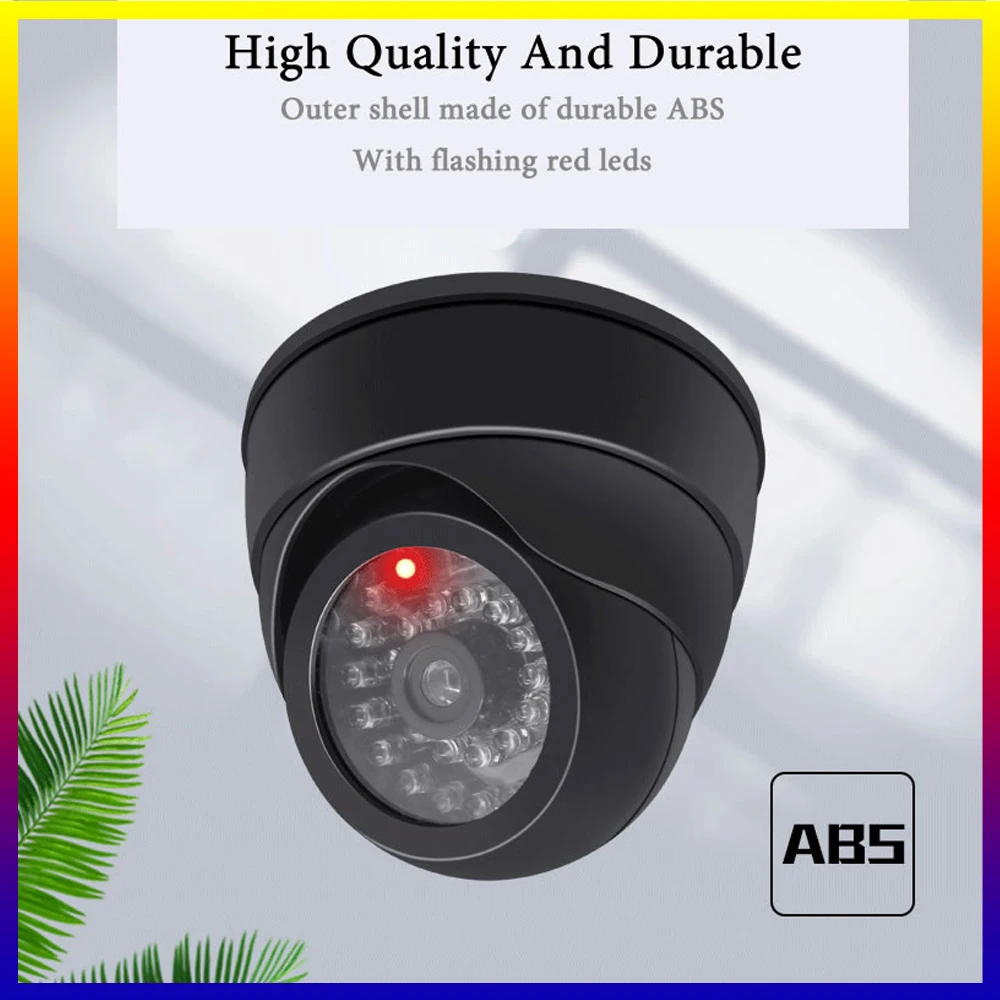 SNQP Fake Camera Dummy Waterproof Security CCTV Surveillance Camera With Flashing Red Led Light Outdoor Indoor