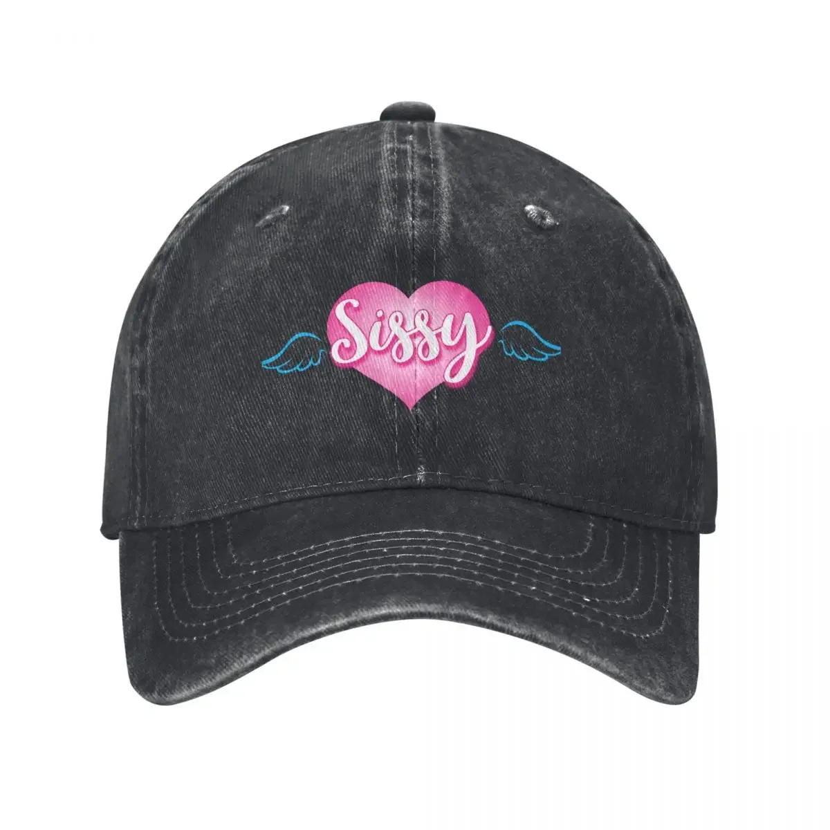 

Sissy heart with angel wings Baseball Cap Cosplay Fishing cap Anime Women's Hats Men's