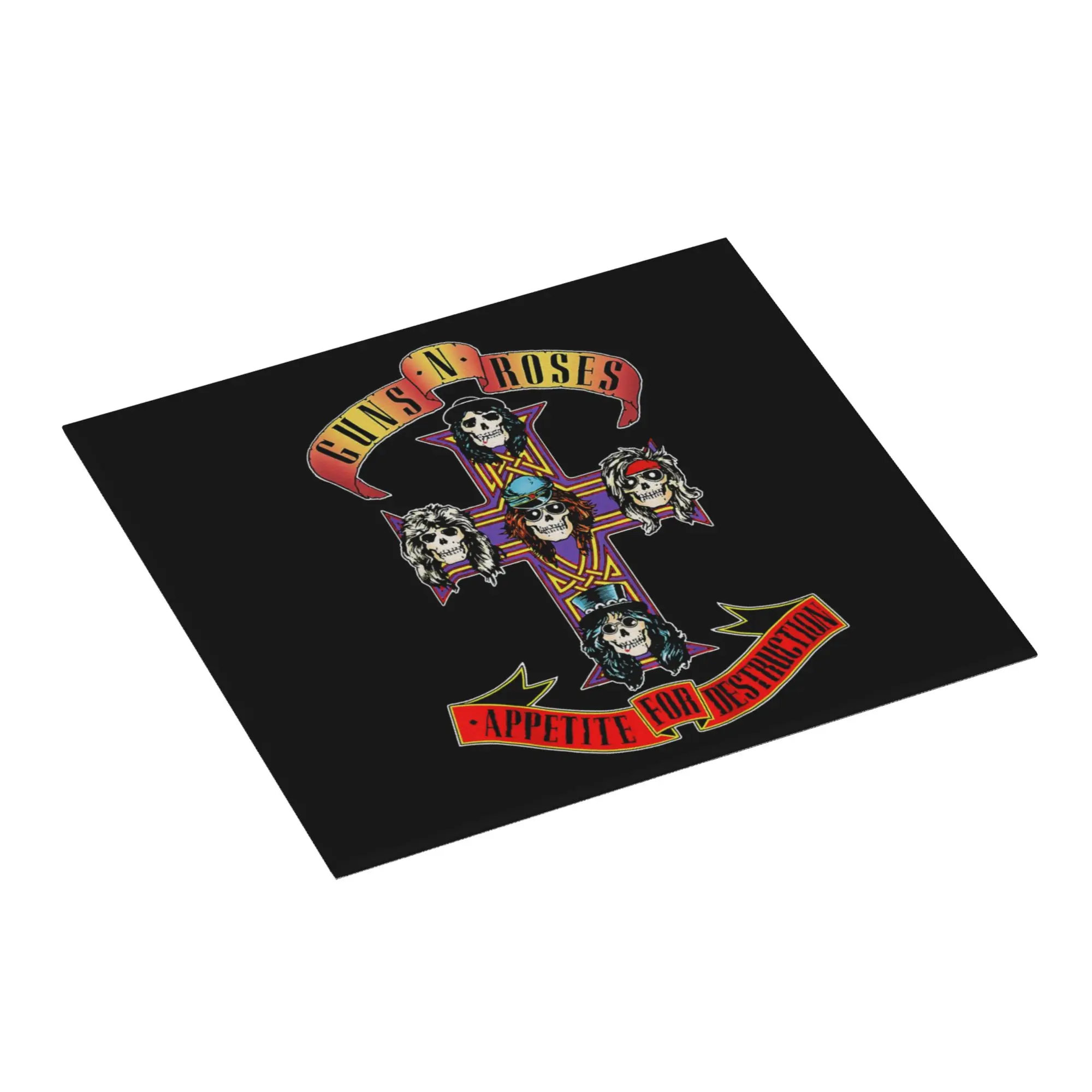 Heavy Metal Rock Music Band Guns Rose Non‑Slip Waterproof Absorbent Barware Tableware Oil Proof Reusable Drying Mat For Kitchen