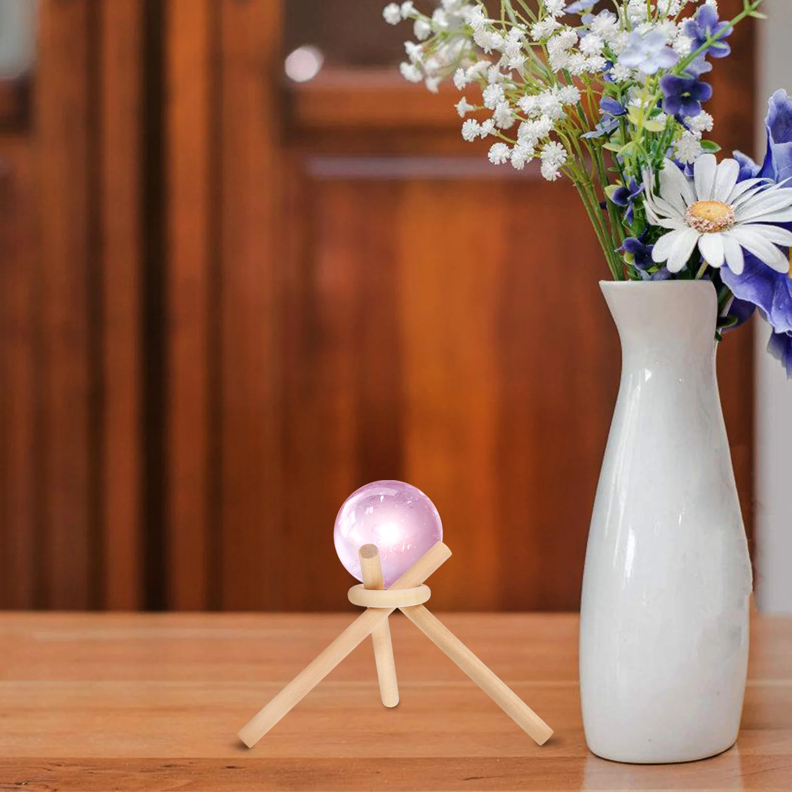 

Makeup Sponge Beauty Egg Sponge Holder Stand Wooden Storage Rack Versatile Home Office Kitchen Bar Accessories