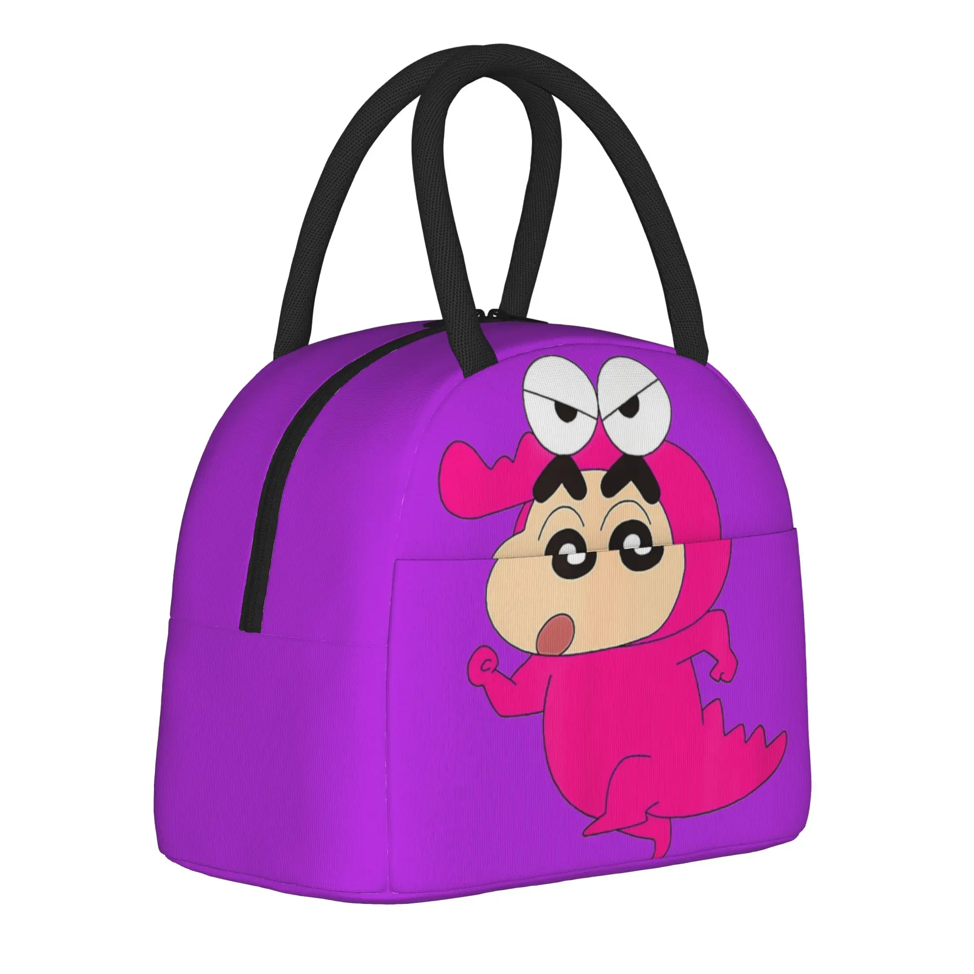 

Crayon Shin-chan Insulated Lunch Bag Large Kawaii Meal Container Thermal Bag Tote Lunch Box School Outdoor Food Bag