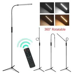 Remote Control Led Floor Lamp For Eyelash Extensions Craft Task Lamps Floor Standing Gooseneck Dimmer Beauty Lashes Facial Spa