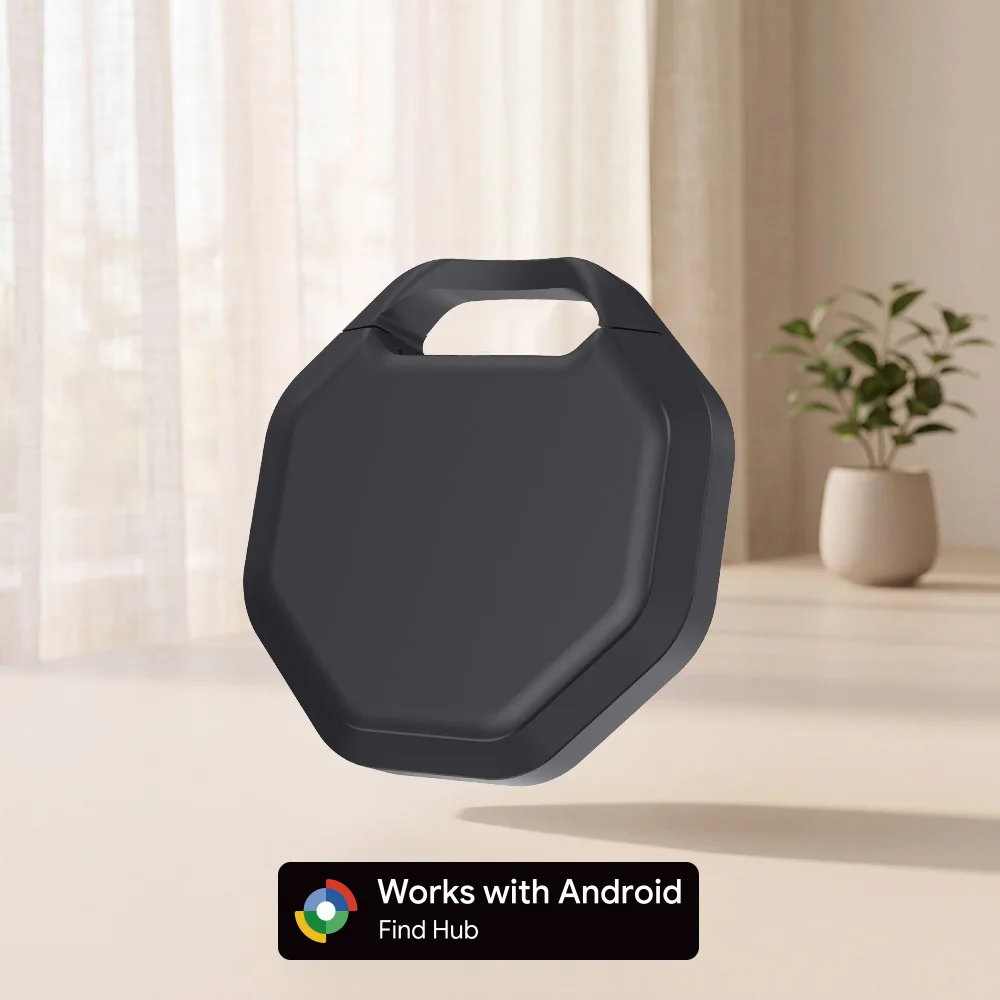 Умный GPS-трекер для Android/Google Find Hub: устройство для отслеживания местоположения домашних животных, детей, багажа и ключей. Глобальное точное позиционирование, Bluetooth.