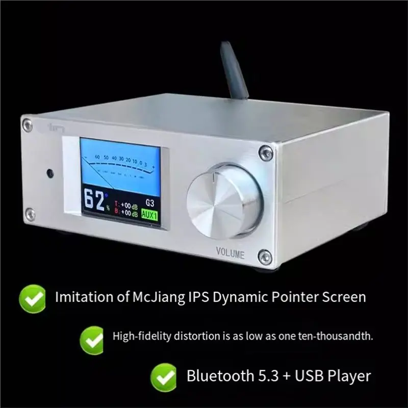 F9 HIFI Preamplifier Independent Decoding True Color Pointer Screen Independent Decoding True Color Pointer Display Amplifier