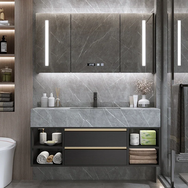 Bathroom Cabinet Storage Locker Salon Station Floor Space Saving Wc Furniture Towel Luxury Medicine Gabinete De Banheiro