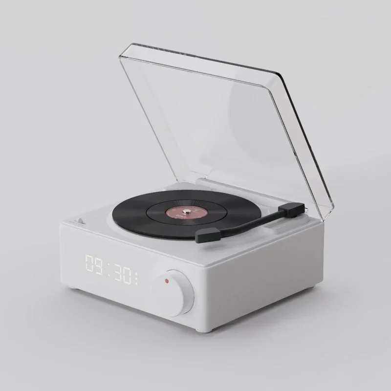 

Home Decor Alarm Clock Speaker 8 Hours Playing Time Built-in Lithium Battery High-quality Audio Multi-function Speaker