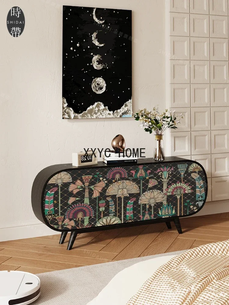 

Retro Style Wooden Sideboard Cabinet for Living Room Bedroom Dining Storage