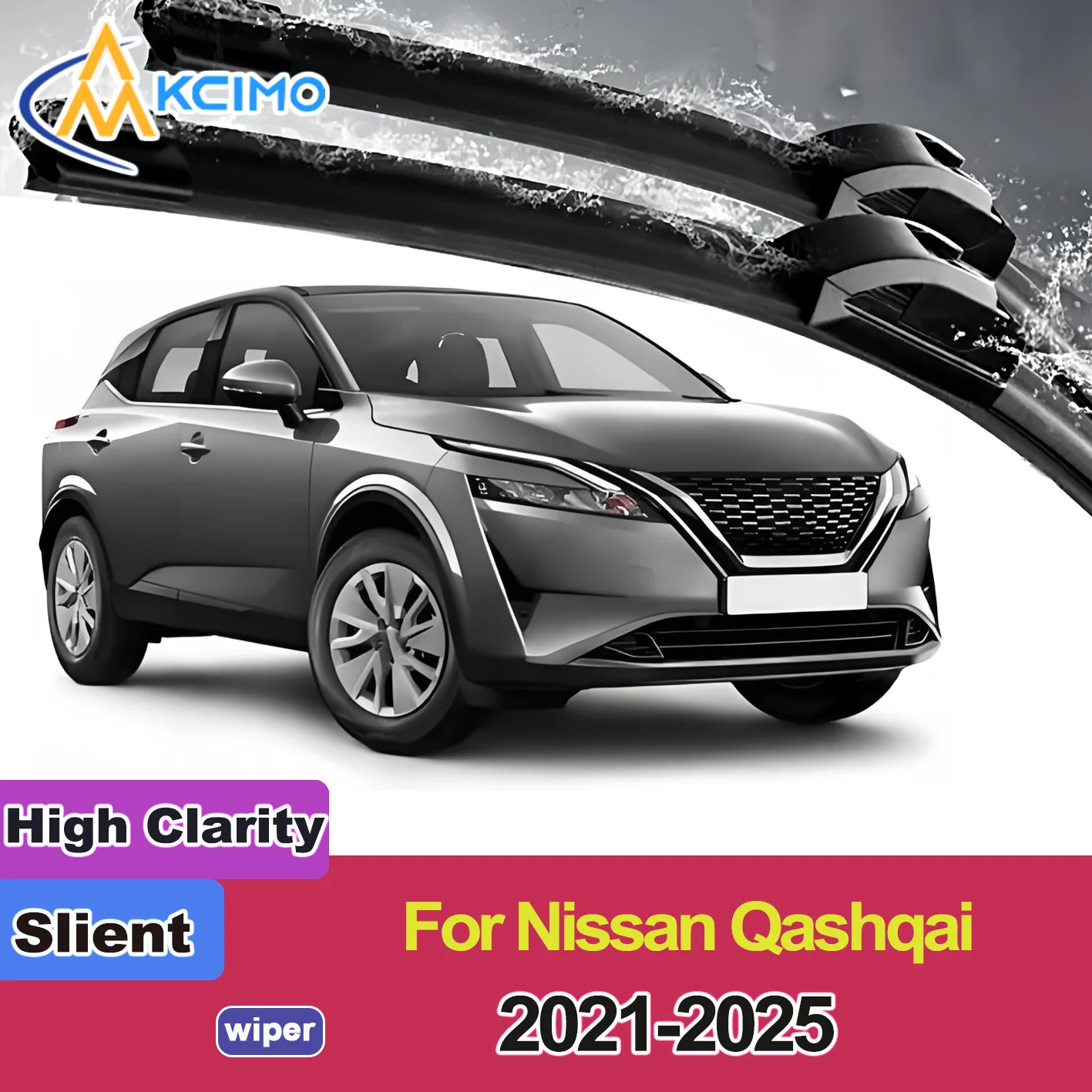 

2PCS New Front Windshield Wiper Blade for Nissan Qashqai J12 2021-2025 Front Windshield Auto Wipers Blade Accessories 2025 2024