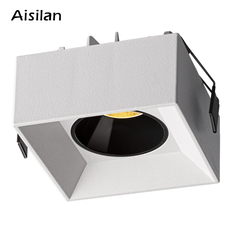 

Aisilan LED Surface Mounted Downlight Anti-glare Spotlight 7W Ra 97 Matte Aluminum Ceiling Fixtures for Living room Hallway