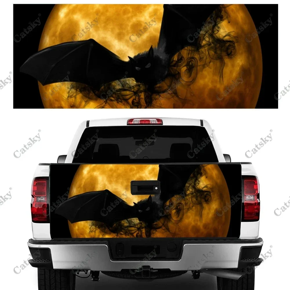 

Летающий принт «Летучие мыши» с хвостом автомобиля, защита багажника, виниловая наклейка, наклейка, украшение на капот, крышка двигателя для внедорожника, внедорожника, пикапа