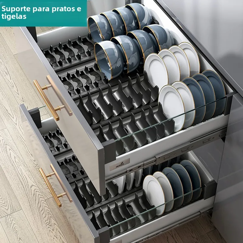 space-aluminum-stainless-steel-drawer-dishware-storage-rack-dish-plate-holder-rectangle-shape-kitchen-storage-shelf-organizer