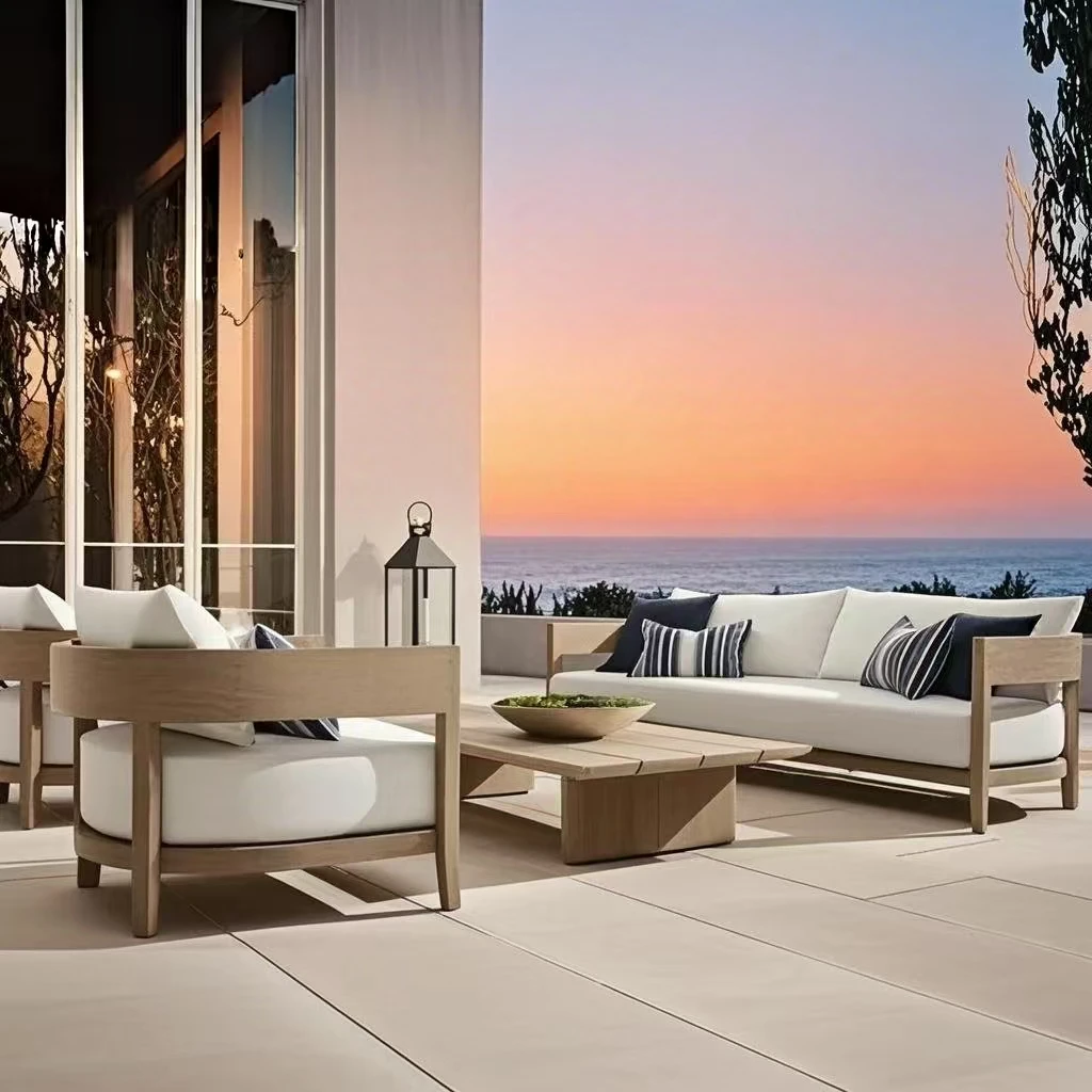 HIGH-quality Direct Operation by the Factory Contemporary Style Luxury Outdoor Patio Teak Furniture Sets