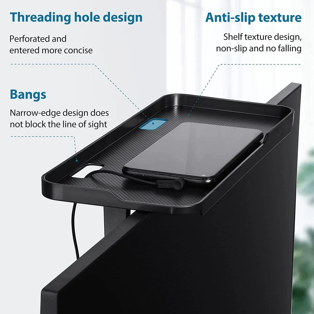 Multi-Funcional TV Screen Top Storage Shelf, Monitor Organizer, Suporte Rack, Prático Home Storage, Suporte para computador de escritório, Novo