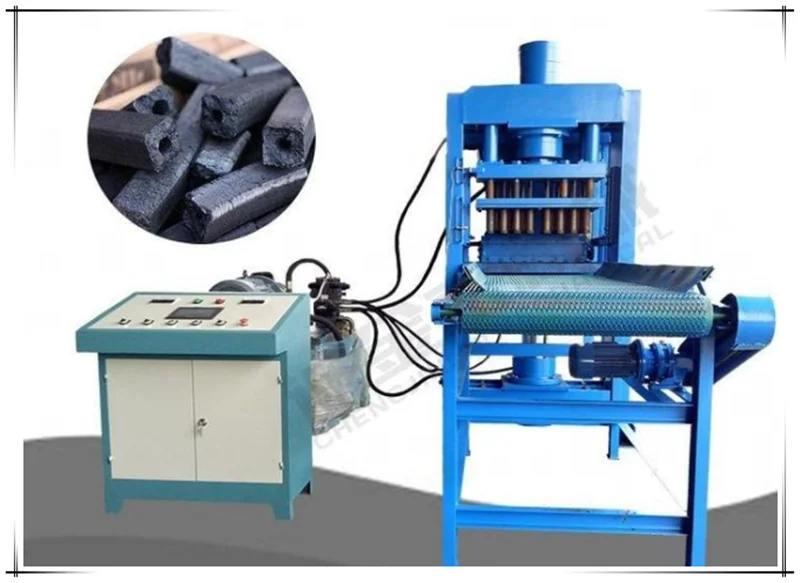 Hydraulic type Arab cubic briquettes shisha punching press charcoal briquette machine