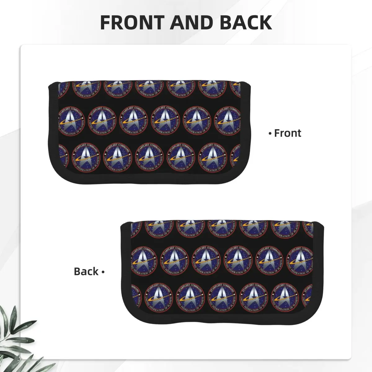 Star Treks Science Fiction TV Series Pencil Cases School Pen Box Pencil Bag Large Storage Pencil Pouch Storage Stationery