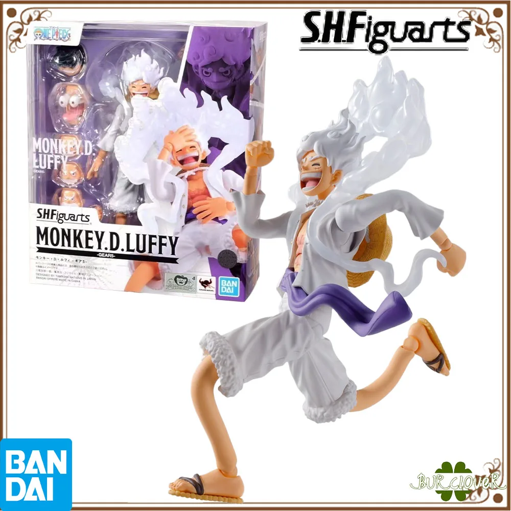 

100% Authentic In Stock Original Bandai S.H.Figuarts Shf One Piece Monkey D. Luffy - Gear 5 - Anime Action Figure Collection toy