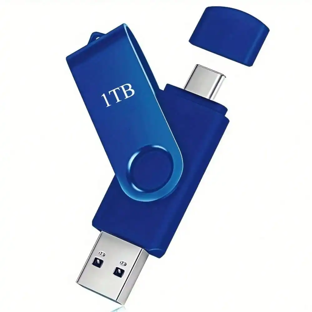 1/ 2pcs 1TB And 2TB USB-C Flash Drives, Photo Stick Memory Sticks, High-Speed Transfer Type-C Thumb Drives, External USB-C Hard Drives For Android Phones, Tablets, Laptops.