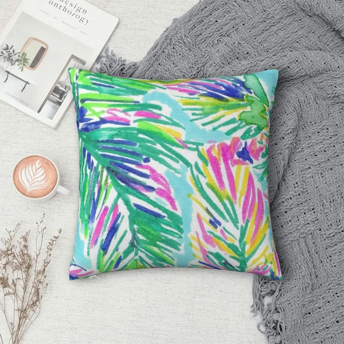 Lily Pulitzer Pillowcase Polyester Pillows Cover Cushion Comfort Throw Pillow Sofa Decorative Cushions Used for Home Living Room