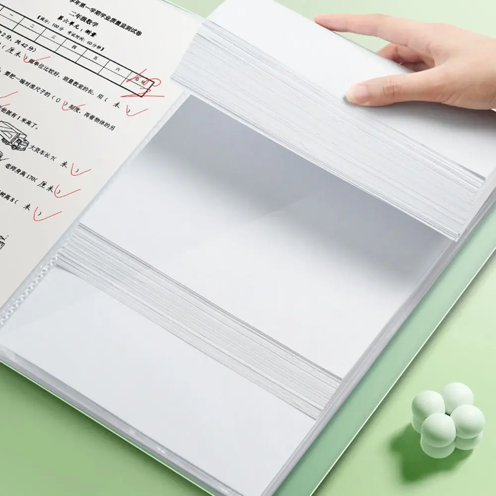 30/40/60 Pockets A4 File Folder Bag Waterproof Large Capacity A4 File Organizer Picture Album Cartoon Document Folder Business