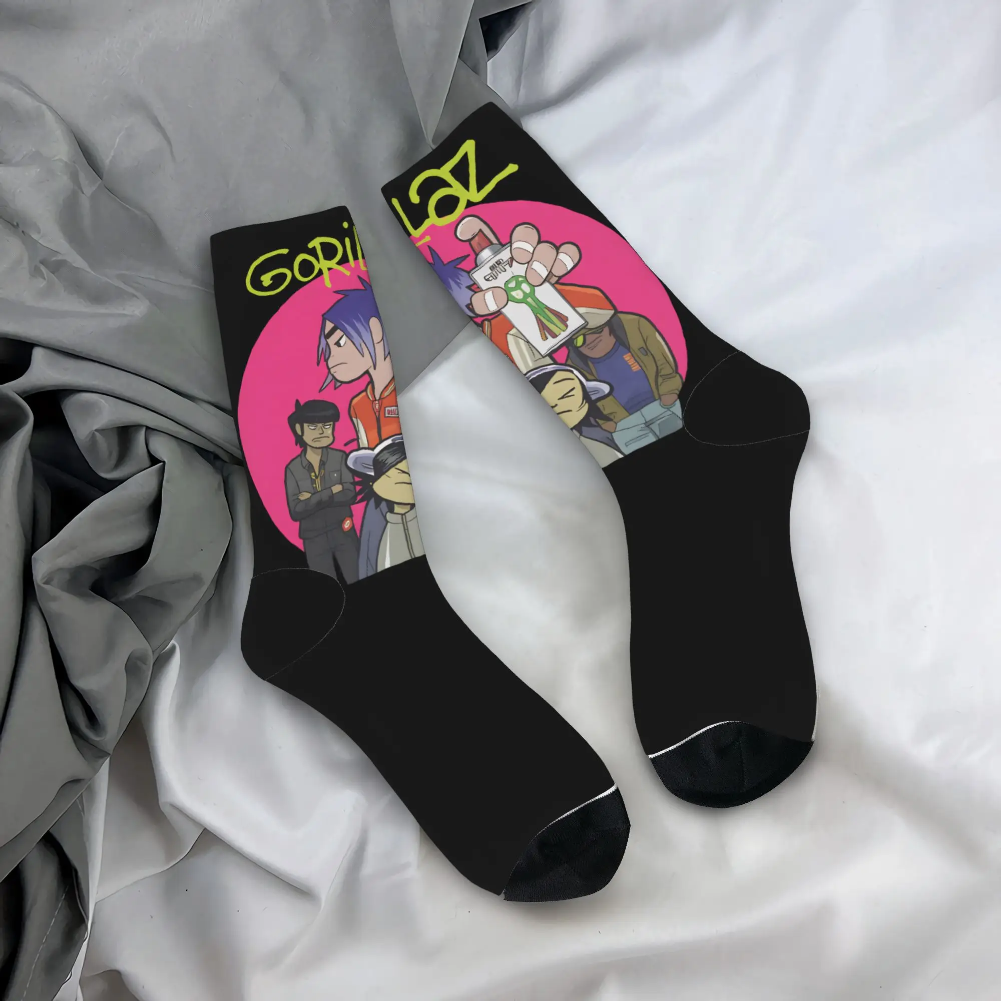 

Couple Socks Gorillazs Stockings Anti Sweat Soft Breathable Socks Winter Casual Printed Running Socks