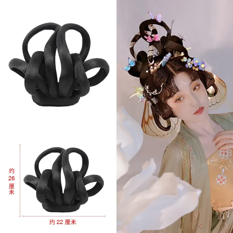 Black Fairy Hair Accessories For Women Cute shaped Hanfu Cosplay Headwear Retro Studio Photography Favors