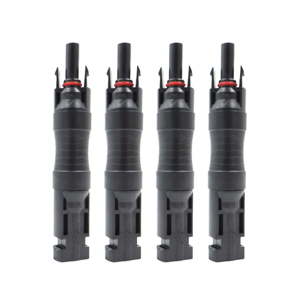 

4PCS 10A Fuse Holder Protective Connector Photovoltaic Diode PPO Protection Connector (Black) Photovoltaic Connector