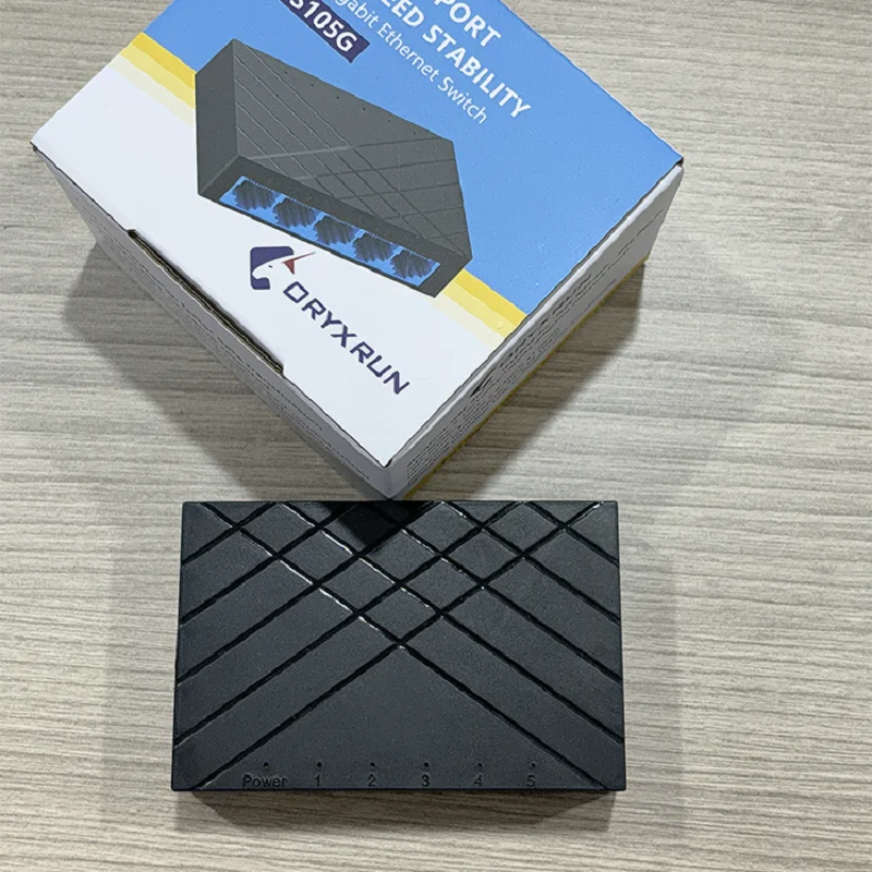 LP-S105G 5-PORT 1000M Gigabit Switch Monitoring Network Cable Splitter Commercial Networking Equipments