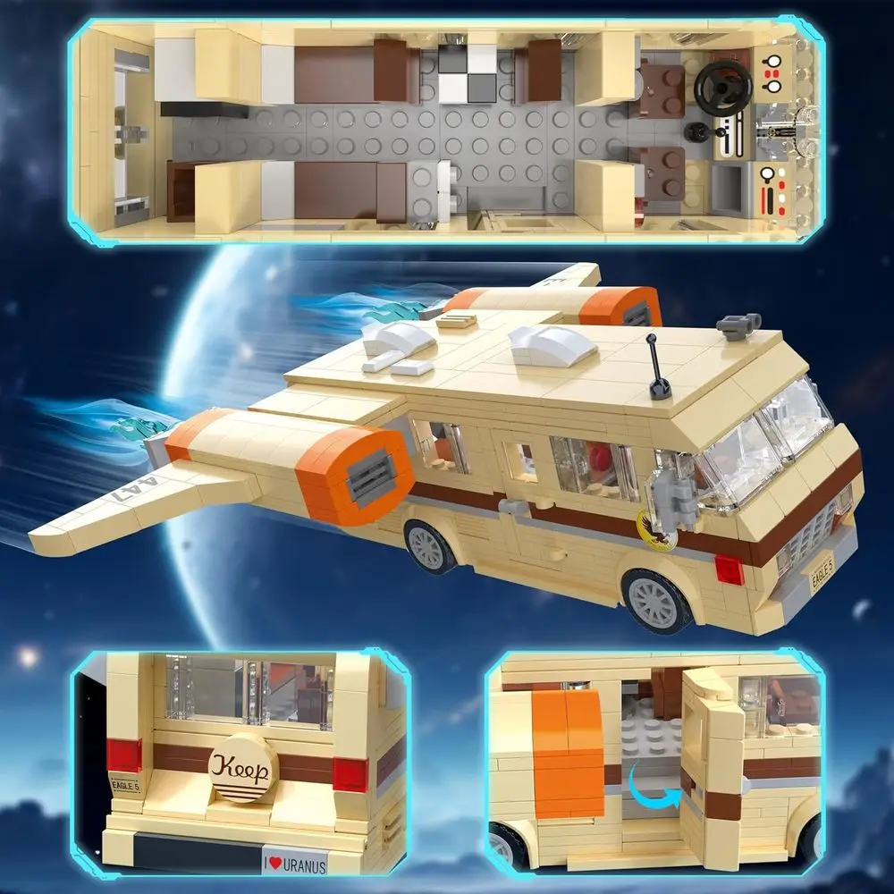 Spaceballs Eagle 5 Mega Maid Juego de construcción para todas las edades, compatible con LEGO, ideal regalo festivo (1068 piezas)