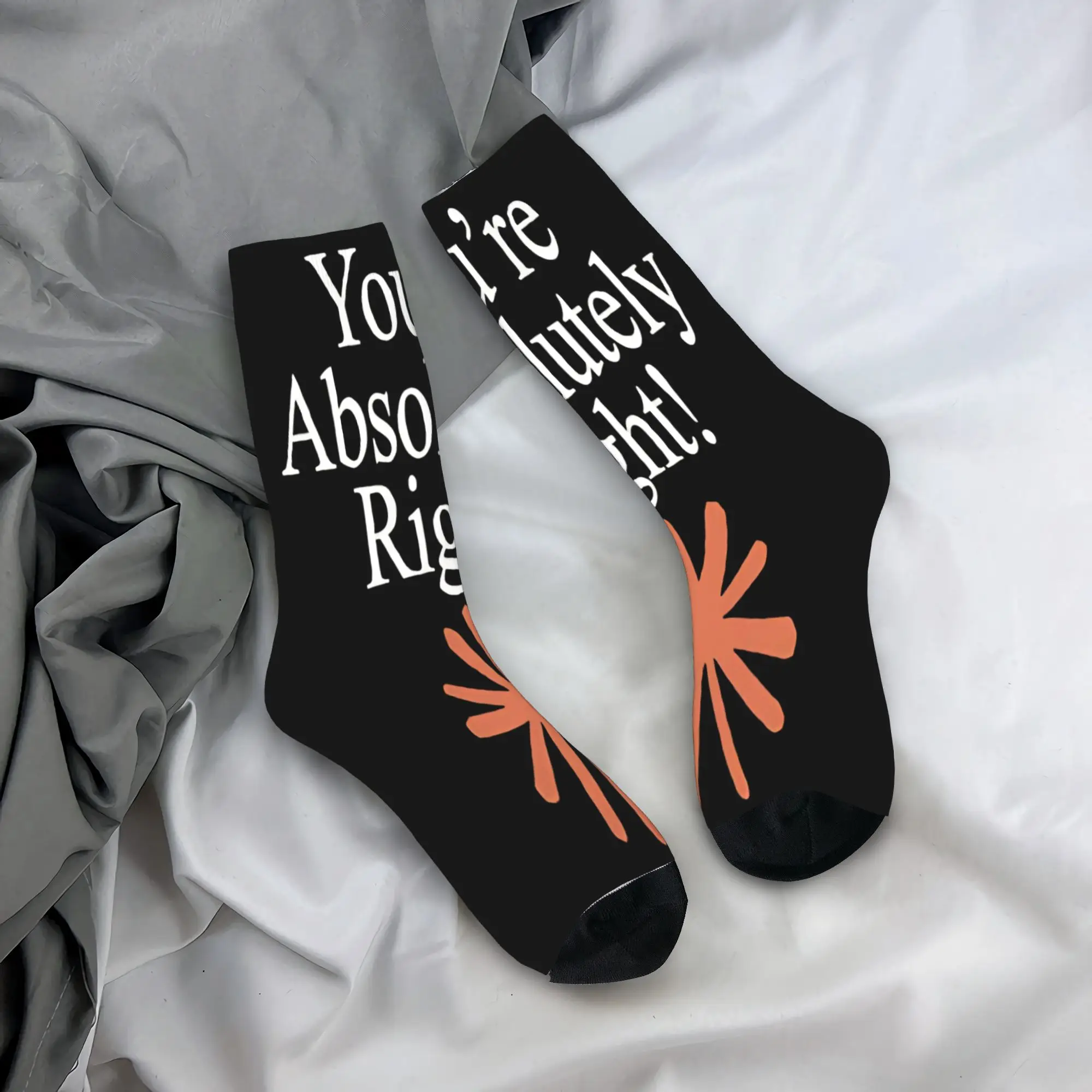 Claude Code You're Absolutely Right  Gift Socks Merch for Women Men Sweat Absorbing Sock