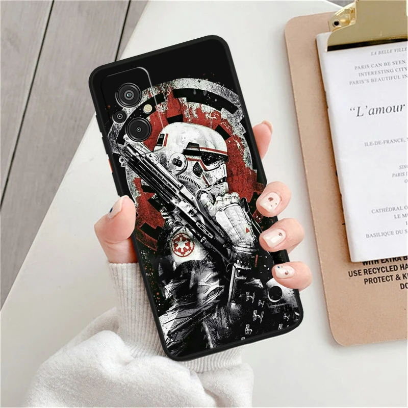 S-tar W-ars Jedi Knight For Xiaomi Redmi K60 12C 12 11A A1 11 10C 10X 9T 9C 9AT 8A Pro Silicone Black Phone Case