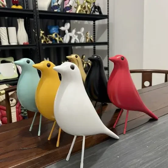 Big Size Wedding Gifts Handmade Resin Bird Ornaments Feng shui Office Mascot Home Furnishing Decoration Crafts Peace Dove Statue