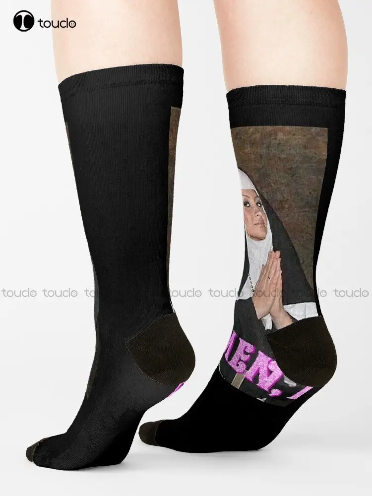 So Funny Paris Hilton Et Nicole Richie Nonnes Classic Fans Socks Long Black Socks Street Skateboard Socks Custom Gift Funny Art