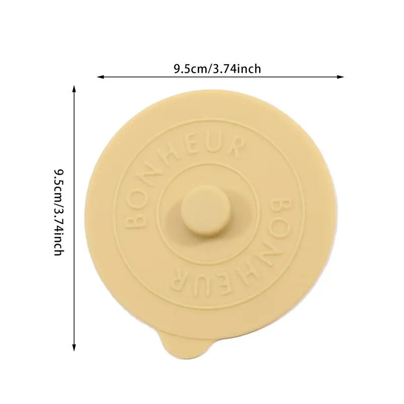 Silicon Dust Proof Lids Cup Lid Reusable Cute Sealing Suction Cup Mugs Cover Dustproof Leakproof Lid Cup Accessories 1PC