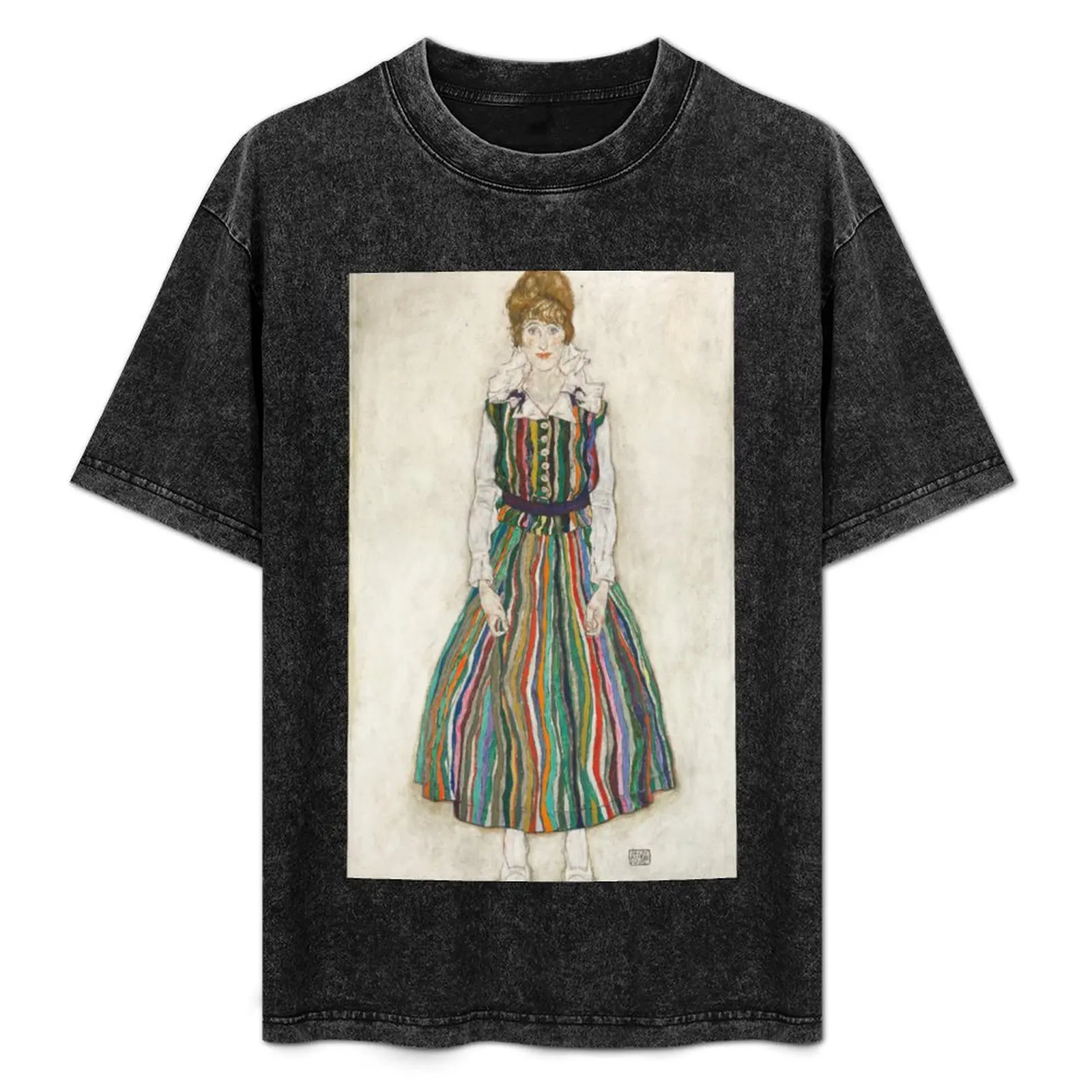 

Portrait of Edith by Egon Schiele, 1915 T-Shirt fashion shirts plain baggy shirts designer t shirt men