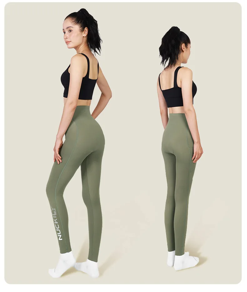 NUCKILY Nahtlose Radhose für Damen, gepolsterte Fahrrad-Leggings, hohe Taille, schnell trocknend, atmungsaktiv, Stretch, 3D-Pad, Rennrad-MTB-Fahrrad-Leggings – Detail 31