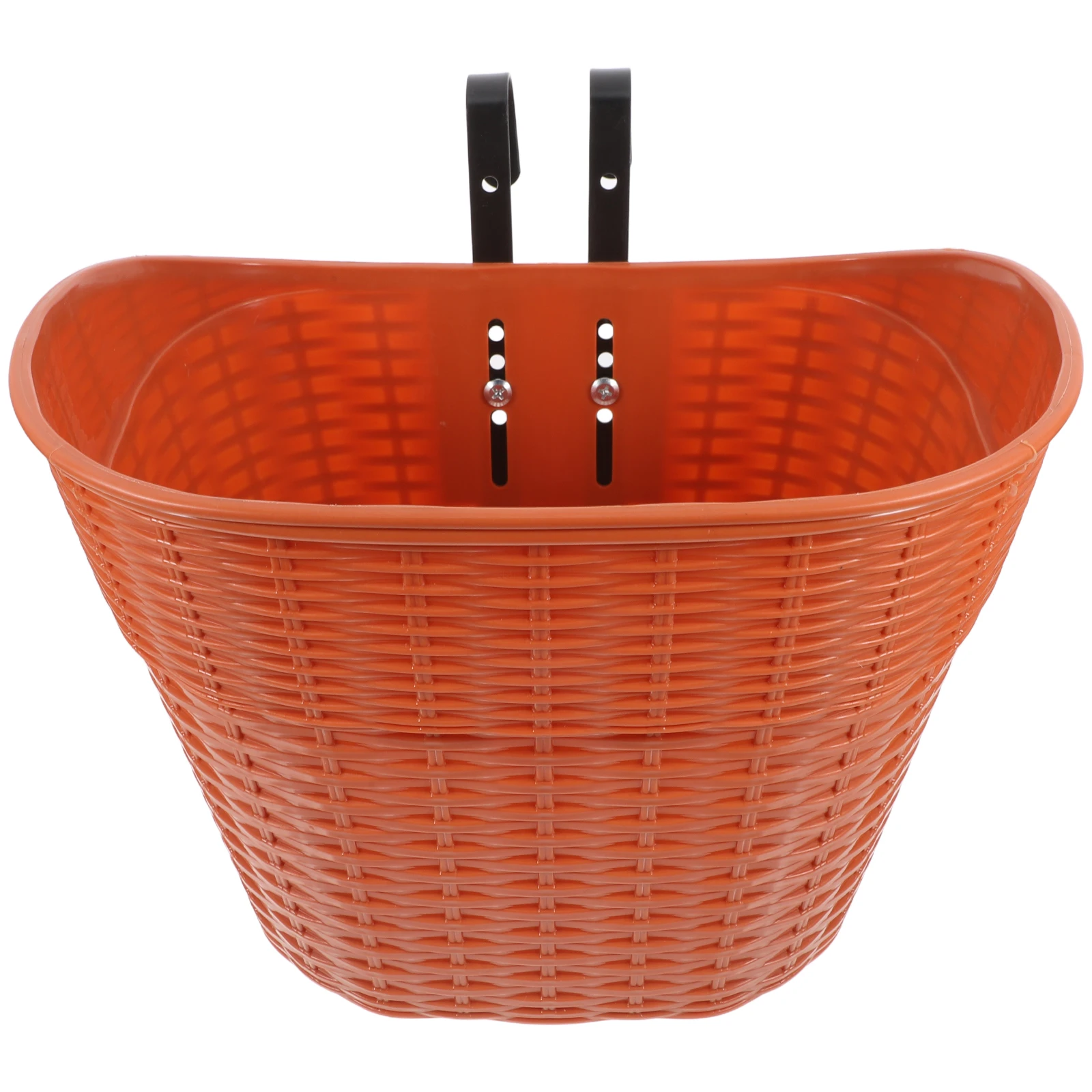 

1 set 1 Set Front Bike Basket Imitation Rattan Bicycle Accessories Lightweight Durable Storage For Mountain Road Electric Bikes
